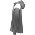 thumbnail image 4 of Holloway Sportswear S Limitless 1/4 Zip Hoodie Carbon/White 222584, 4 of 5