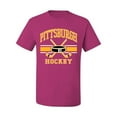 thumbnail image 2 of Wild Bobby City of Pittsburgh Hockey Fantasy Fan Sports Men's T-Shirt, Fuschia, 4X-Large, 2 of 5