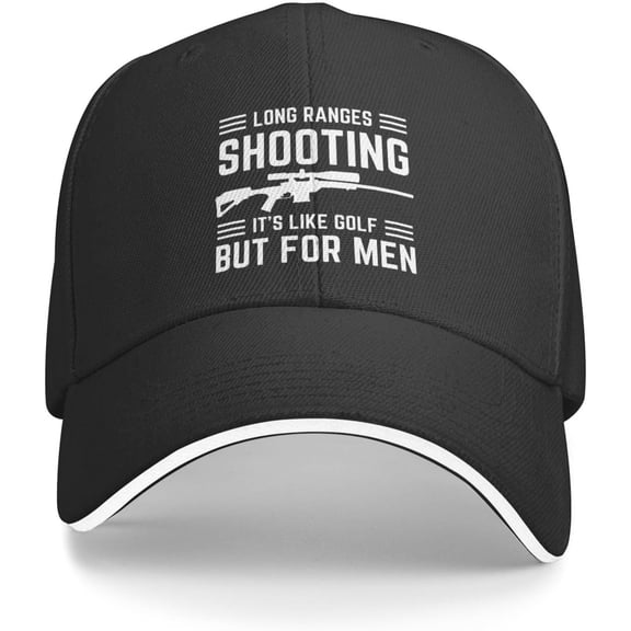 Long Ranges Shooting It's Like Golf But for Men Hat for Men Women Baseball Cap Funny Gifts Trucker Hat