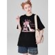 thumbnail image 1 of Chic Eiffel Tower & High Heels Graphic Tee for Women - Soft Polyester Blend, Short Sleeve Crew Neck, Relaxed Fit, Casual Summer & Spring Top with Floral Accents, Perfect for Travel & Outdoor Activiti, 1 of 7