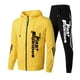 thumbnail image 4 of Conjunto de chaqueta con cremallera y pantalones ajustados de alta calidad para hombre, sudadera con capucha estampada para correr, chándal informal de lujo para otoño, 4 of 4
