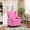 Pink-with Nailhead Trim, variant on AVAWING PU Leather Kids Recliner Chair with Cup Holder, Curved Rocking Toddler Recliner Chair, Pink
