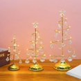 thumbnail image 4 of Christmas Tree Light Night Light Wrought Tabletop Battery Operated Iron for Bedroom Living Room Decor Gold S, 4 of 7