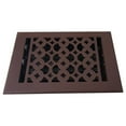 thumbnail image 3 of Prima Floor Vent Cover / Register 8” x 8” with Damper – Cast Aluminum, Powder Coated, Repaintable, Tudor Mushroom Design, Decorative HVAC Vent for Floors, Walls & Ceilings (VR 100), 3 of 11