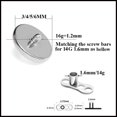 thumbnail image 5 of pieza de acero quirúrgico con ancla dérmica de cristal de circonia cúbica, microancla dérmica, piercings para la piel, joyería corporal, 5 of 5