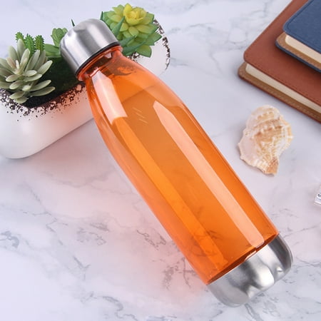 

Hesroicy Plastic Sports Kettle Large Capacity Fitness Coke Bottle Transparent Water Cup