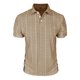 thumbnail image 5 of Blusa y camisa de manga corta con cuello vuelto para hombre, informal, a la moda, con botones, lisa, de poliéster., 5 of 7