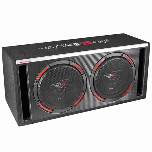 Cerwin Vega Dual 12" Subwoofer Package Box Subs Enclosed 2400 Watt BASS