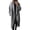Grey, variant on Women'S Winter Double Breasted Wool Coat Long Sleeve Notch Lapel Long Trench Coat Plus Size Coat Grey Xxl