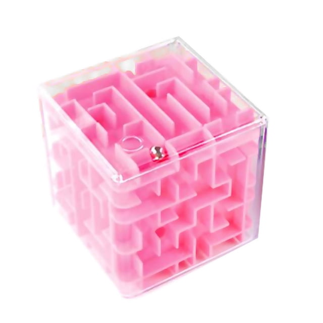 Maze Cube Labyrinth Rolling Bead Toys Juego De Rompecabezas Para Niños 3D Sweethay FN007233-04