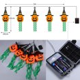 thumbnail image 5 of Decoración de Halloween Brillar Luces LED Calabaza Naranja, 5 of 5