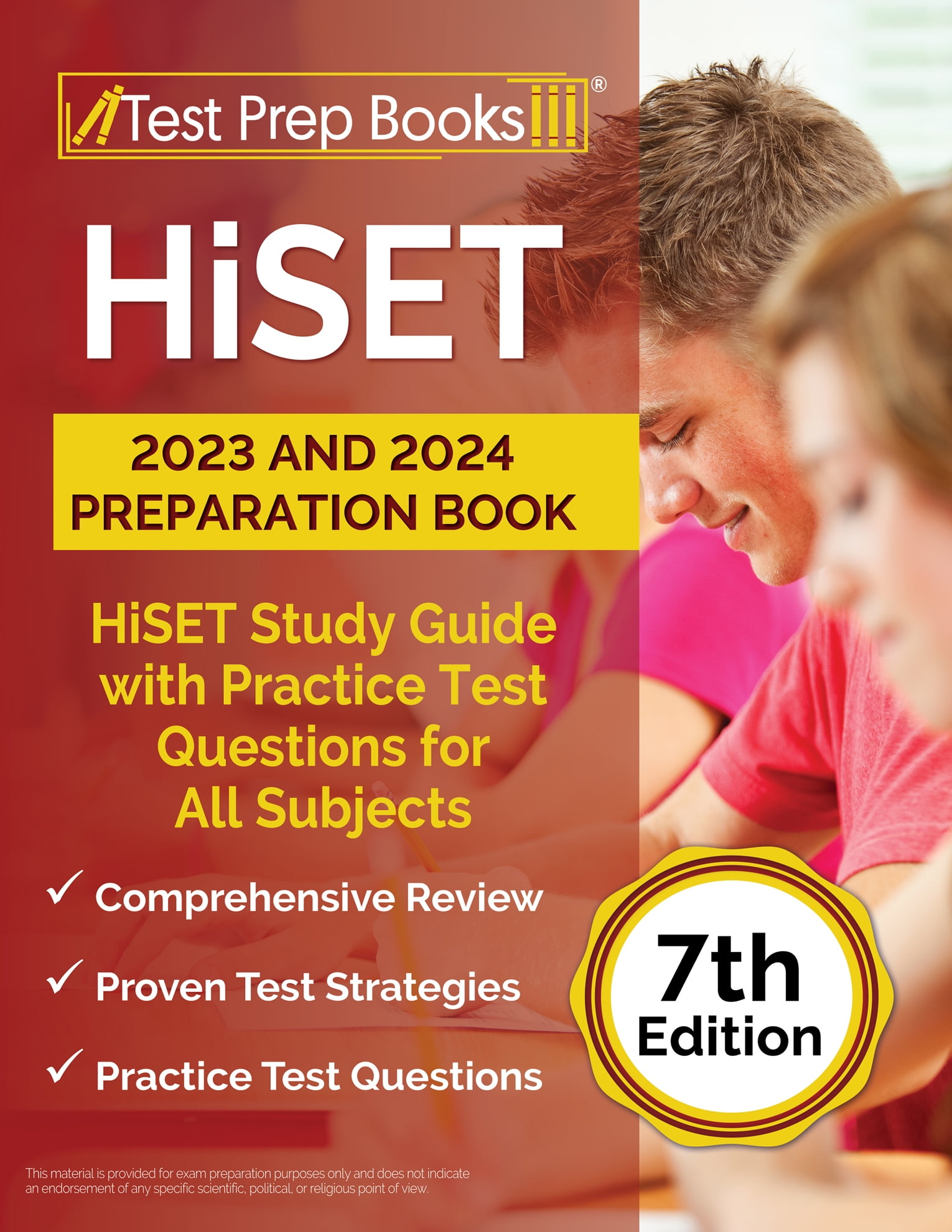 HiSET 2023 and 2024 Preparation Book HiSET Study Guide with Practice