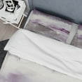 thumbnail image 4 of Designart 'Midnight at the Lake III Amethyst and Grey' Geometric Duvet Cover Set, 4 of 4