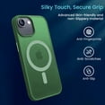 thumbnail image 4 of Entronix Magnetic Case Compatible with iPhone 17e, Frosted Matte Back Cover, Green, 4 of 5