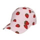 thumbnail image 1 of Fotbe Strawberry Gorro Clásico de Béisbol, Gorra Ajustable con Broche Snapback, Gorro de Exterior de Algodón Suave, 1 of 6