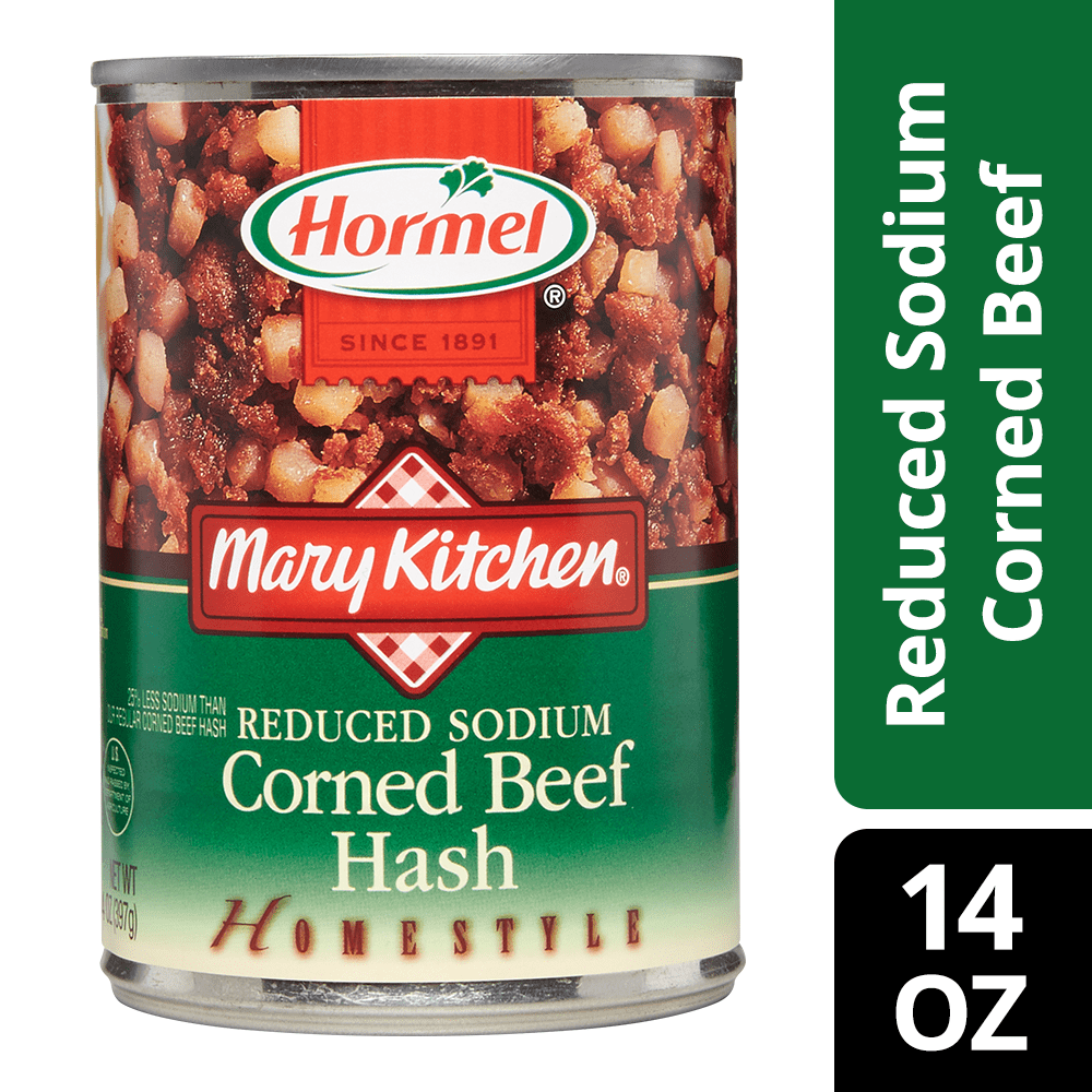 Hormel Mary Kitchen Reduced Sodium Corned Beef Hash, 14 oz Can
