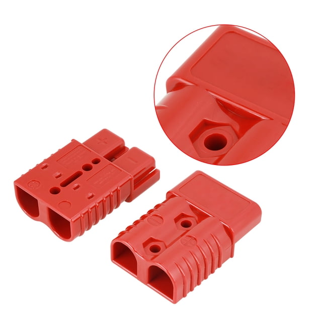 Enchufe de conector rápido, 2 piezas 175A 600V Rojo Enchufe de conexión rápida Batería Conexión rápida Artesanía superior