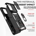 thumbnail image 5 of Armor Shockproof Phone Case For Motorola Moto Edge 50 Pro 40 Neo G04 G14 G24 G34 G54 G84 G Play 2024 Power 5G 2023 Stylus 5G Cover With Ring Car Holder Slide Camera Lens Protection Coque Funda, 5 of 10
