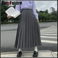 Lots color SUPER LONG Japanese School Uniforms women Pleated JK Suit