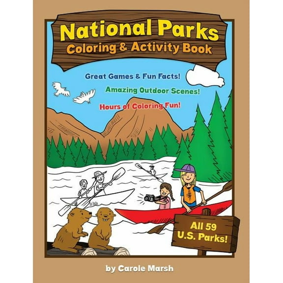 Non-State America's National Parks Coloring and Activity Book, (Paperback)