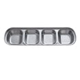 thumbnail image 1 of Miangastore Divided Serving Dish Stainless Steel 1Pack 10.4X3.1X1.0In, 1 of 8