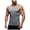 Grey, variant on Mens Compression Shirt Slimming Body Shaper Vest Workout Tank Tops Abs Abdomen Undershirts (Dark Blue, XL)