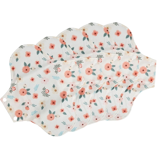 Servilletas Sanitarias, Compresas Femeninas De Alta Absorbencia, Reutilizables, A Prueba De Fugas, 5 Piezas Para Mujeres Para El Período Menstrual