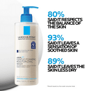 La Roche-Posay Lipikar AP+ Moisturizing Unscented Body and Face Wash for Sensitive Skin, 13.52 fl oz