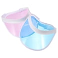 thumbnail image 2 of 2 piezas decorativas de sombrero al aire libre con sombrero ancho de borde decorativo sombrero plastci para mujeres con sombrero de sol de borde ancho, 2 of 5