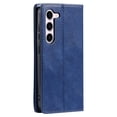 thumbnail image 4 of Men's Case for Samsung Galaxy S21 Wallet with Card Holder [RFID Blocking],Samsung Galaxy S21 Luxury Retro High Quality Leather Magnetic Flip Kickstand Shockproof Business Style Case,Blue, 4 of 9