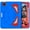 Blue+Red, variant on Kids Case for iPad Pro 11 2022/2021/2020/2018/Air 4/Air 5 with Pencil Holder, Lightweight Shockproof Stand Anti-Slip Rugged Silicone PC Case Cover for Boys Girls, Black