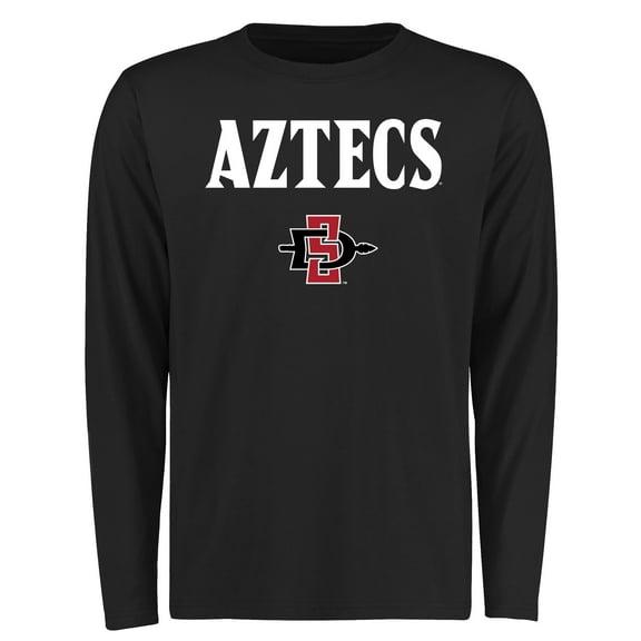 Men's Black San Diego State Aztecs Proud Mascot Long Sleeve T-Shirt