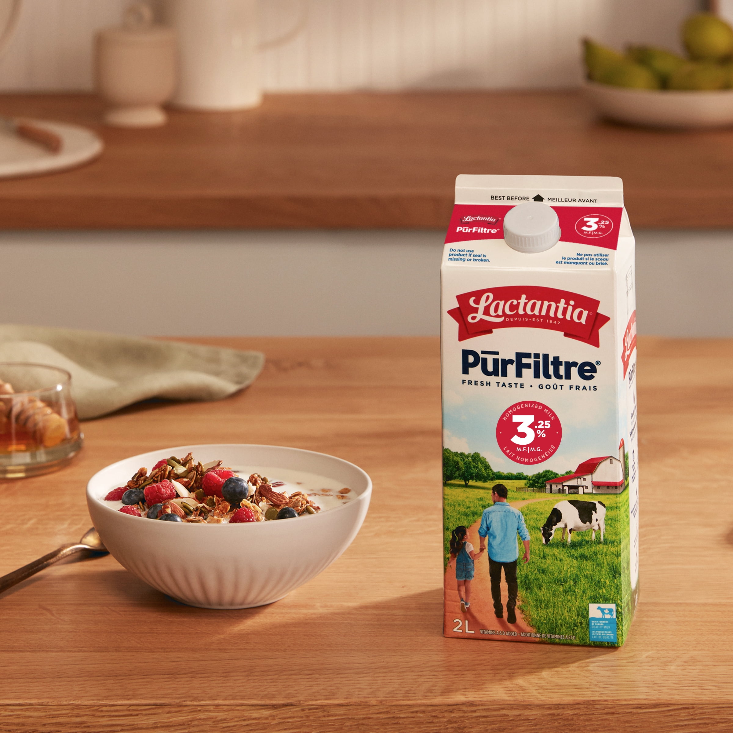 Lactantia PurFiltre Whole Milk, 3.25%, 2L