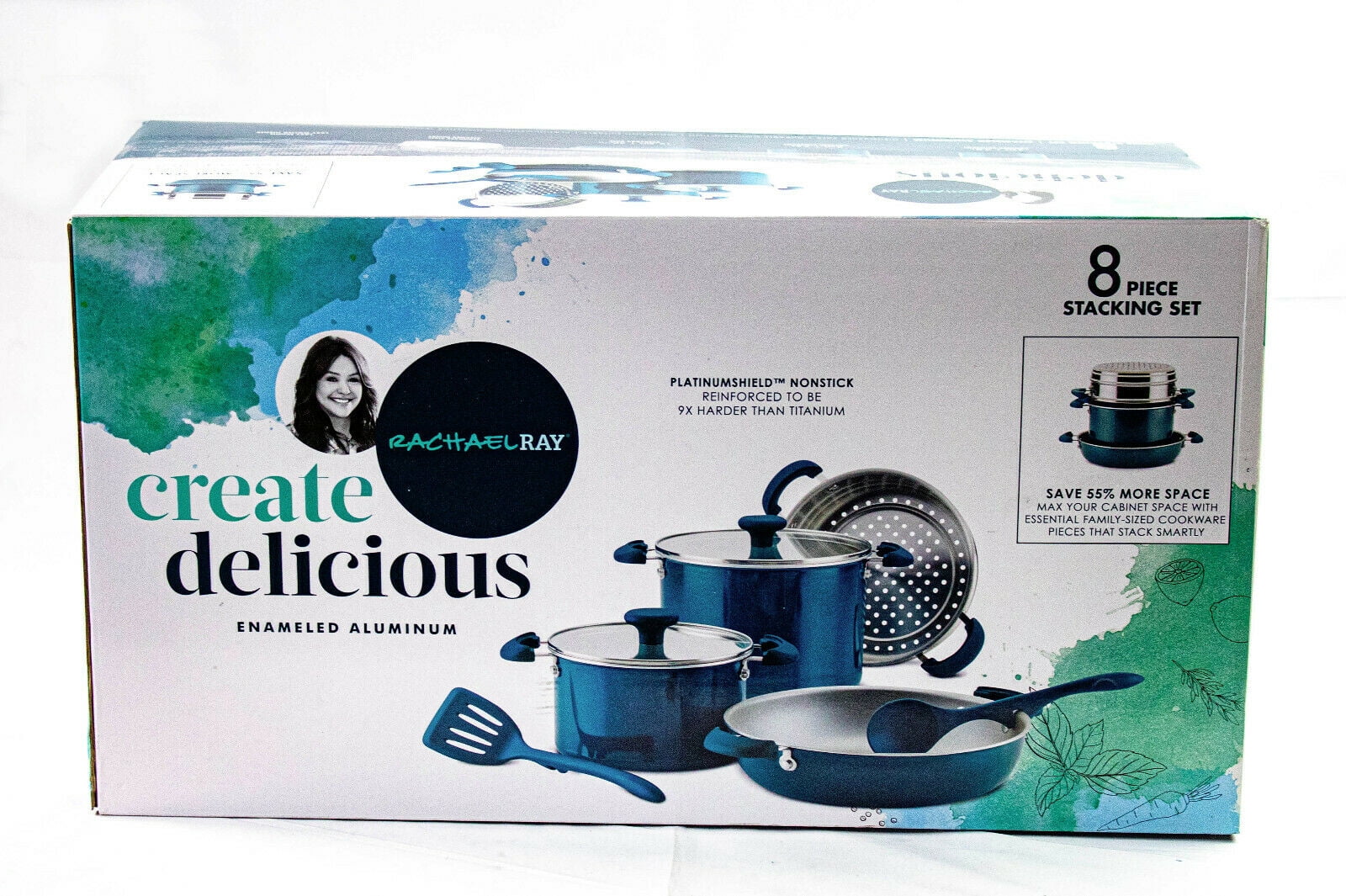 Create Delicious 8-Piece Stacking Cookware Set – Rachael Ray