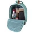 thumbnail image 4 of Madison & Dakota 13.5”L Mini Canvas Backpack for Everyday, School, Recreation, Commuting and Travel in Seafoam Green, 4 of 6