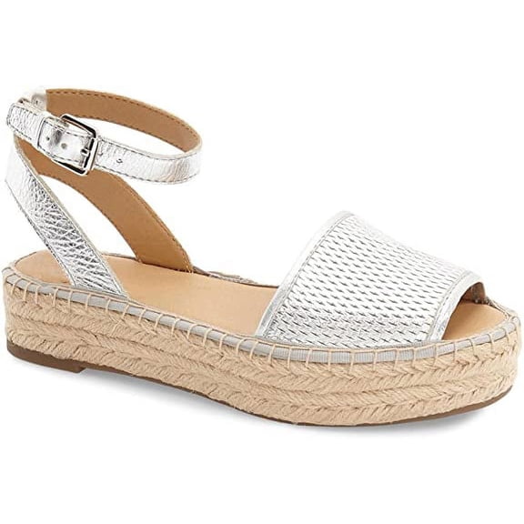 Franco Sarto Women's Ravenna 2 Platform Sandals, Silver, Size US 9 M