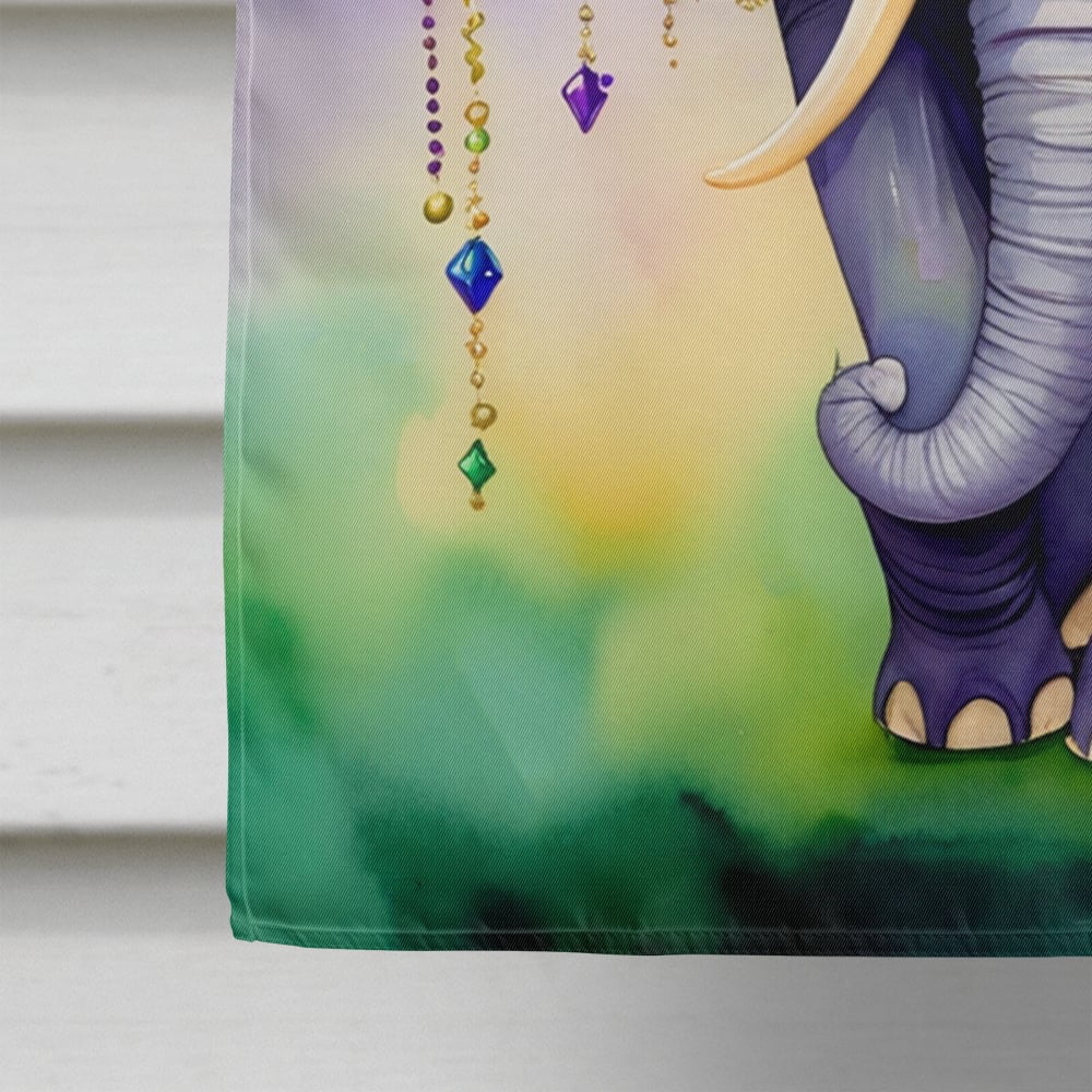Elephant King of Mardi Gras House Flag 28 in x 40 in