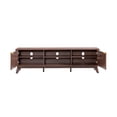thumbnail image 4 of KeyWhat 70" Mid-Century Modern TV Stand for 75 Inches TV, Fluted Doors & Adjustable Shelves, 4 of 9