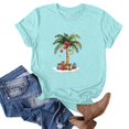thumbnail image 4 of Blusas de Manga Corta para las Mujeres Divertida Impresión Cuello Redondo Camiseta Vintage, Blusas de Primavera para las Mujeres, 4 of 6