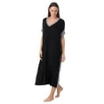 thumbnail image 3 of Layla Women’s Sleepwear 46” Knit Caftan, XS-5X, 3 of 7