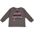 thumbnail image 3 of Inktastic My Sister is a Survivor Breast Cancer Awareness Boys or Girls Long Sleeve Toddler T-Shirt, 3 of 5