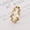 Golden, variant on Titanium Steel Ring: Polished Star Shaped Ring Featuring Leaves and Trees Design, Unisex Korean Style Fashion Jewelry