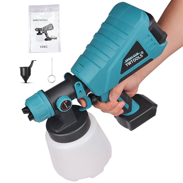 Maoww Pulvérisateur de Peinture Sans Fil 18V Brosse à Air Électrique Réparation de Voiture Réglable 1000ml Grande Capacité Machine de Pulvérisation Rechargeable