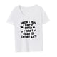 thumbnail image 5 of Camiseta para Mujer Cuello Redondo Ropa Femenina Elegante Ropa Deportiva Equipo Transpirable M, 5 of 8