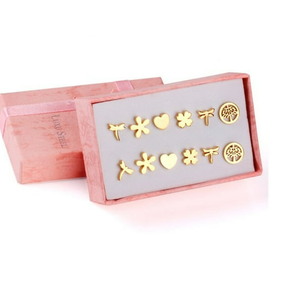 Surgical steel stud earrings set | tarnish free earrings Hypoallergenic earrings