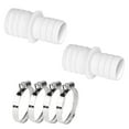 thumbnail image 2 of Camnix Pool Hose Adapter Pump Hose Connector 1.25 to 1.5 inch Plastic Pool Vacuum Hoses Adapter with 2Pcs Stainless Steel Clamps for Swimming Pools Vacuum Cleaners Filter Pump Hoses, 2 Pack, 2 of 8