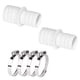 thumbnail image 1 of Herramientas y mejoras para el hogar 2 piezas de conector de manguera, adaptador de manguera de piscina para aspiradoras de piscina, limpiadores, mangueras de bomba de filtro 4 piezas de abrazaderas d, 1 of 9