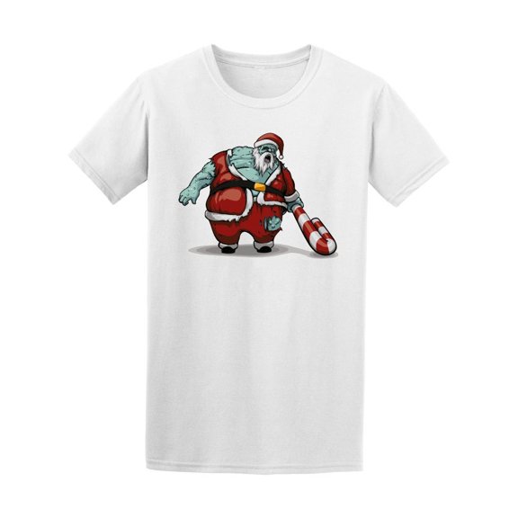 Grunge Santa Zombie Tee Men's -Image by Shutterstock