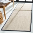 thumbnail image 2 of SAFAVIEH Natural Fiber Kentigern Solid Runner Rug, Marble/Dark Grey, 2'6" x 14', 2 of 11