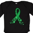 thumbnail image 4 of Inktastic Cerebral Palsy Awareness Green Ribbon Made of Hearts Boys or Girls Long Sleeve Baby Bodysuit, 4 of 5